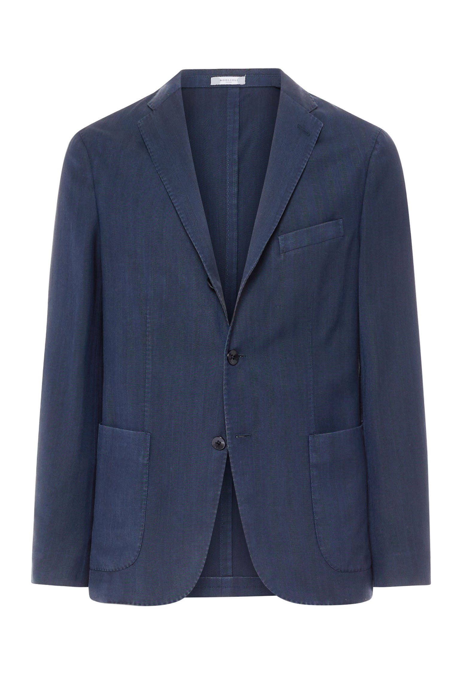 Navy blue high performance wool K-Jacket in Blue: Luxury Italian 