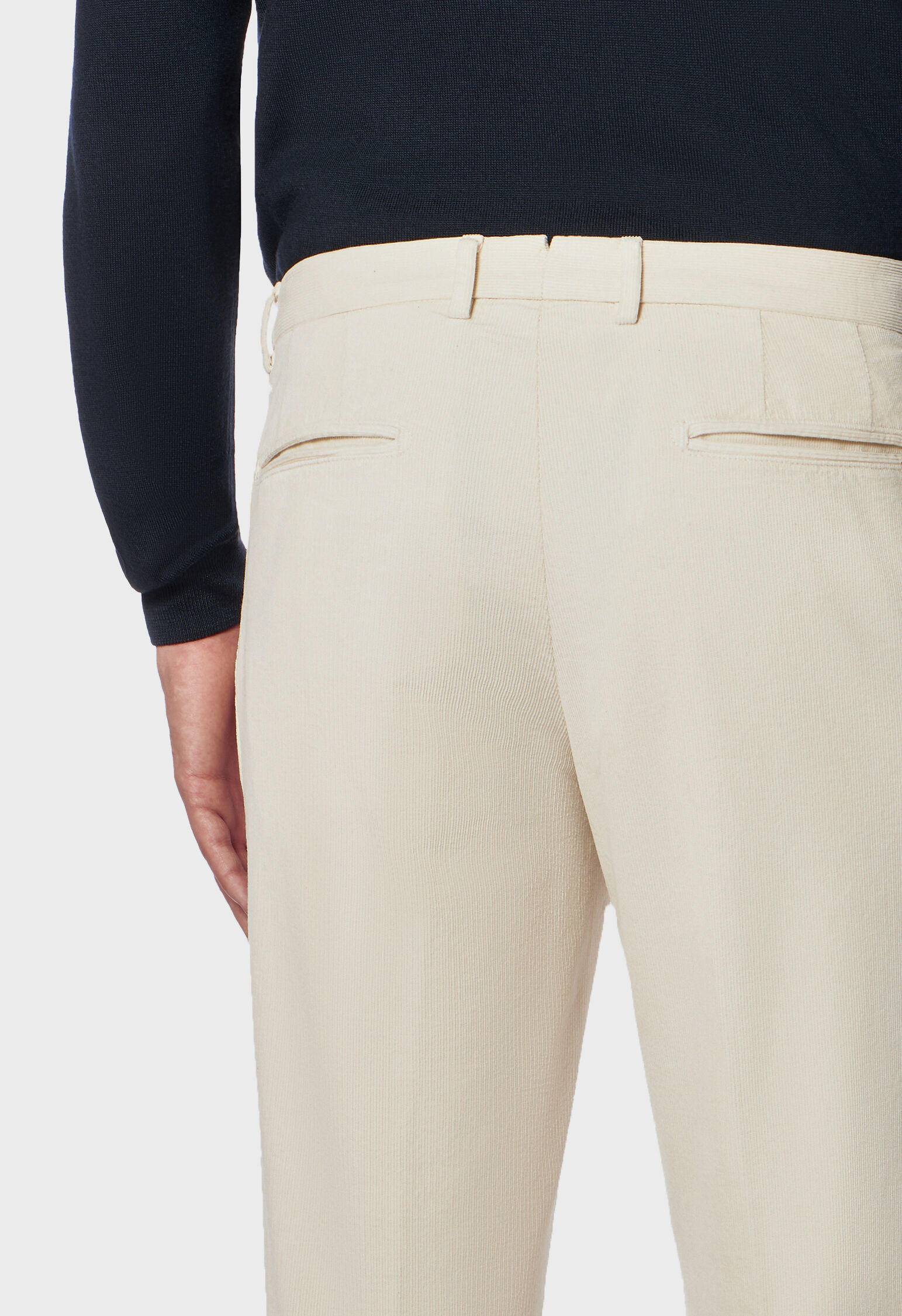 Natural Aspen Casual Corduroy Trousers - Men's Trousers | Kaotiko