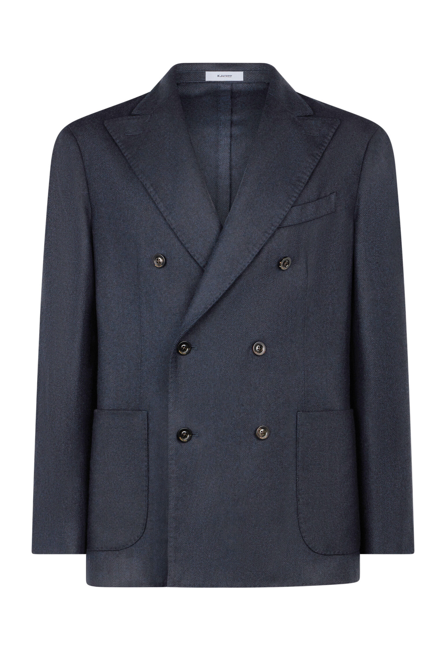 Wool K-Jacket in Blue: Luxury Italian Jackets for Men | Boglioli®