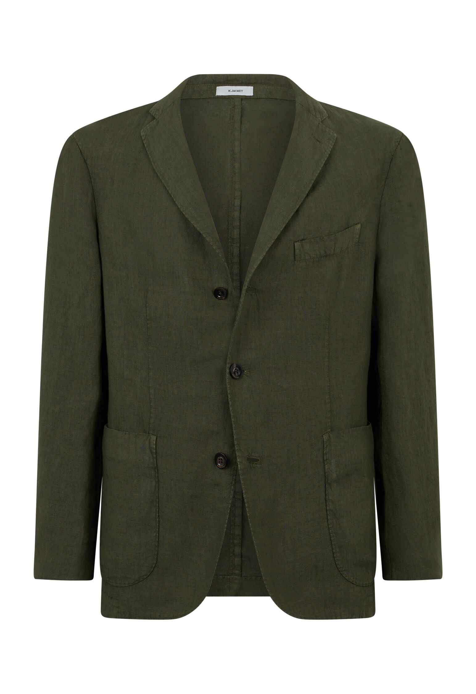 Garment-dyed Linen K-Jacket