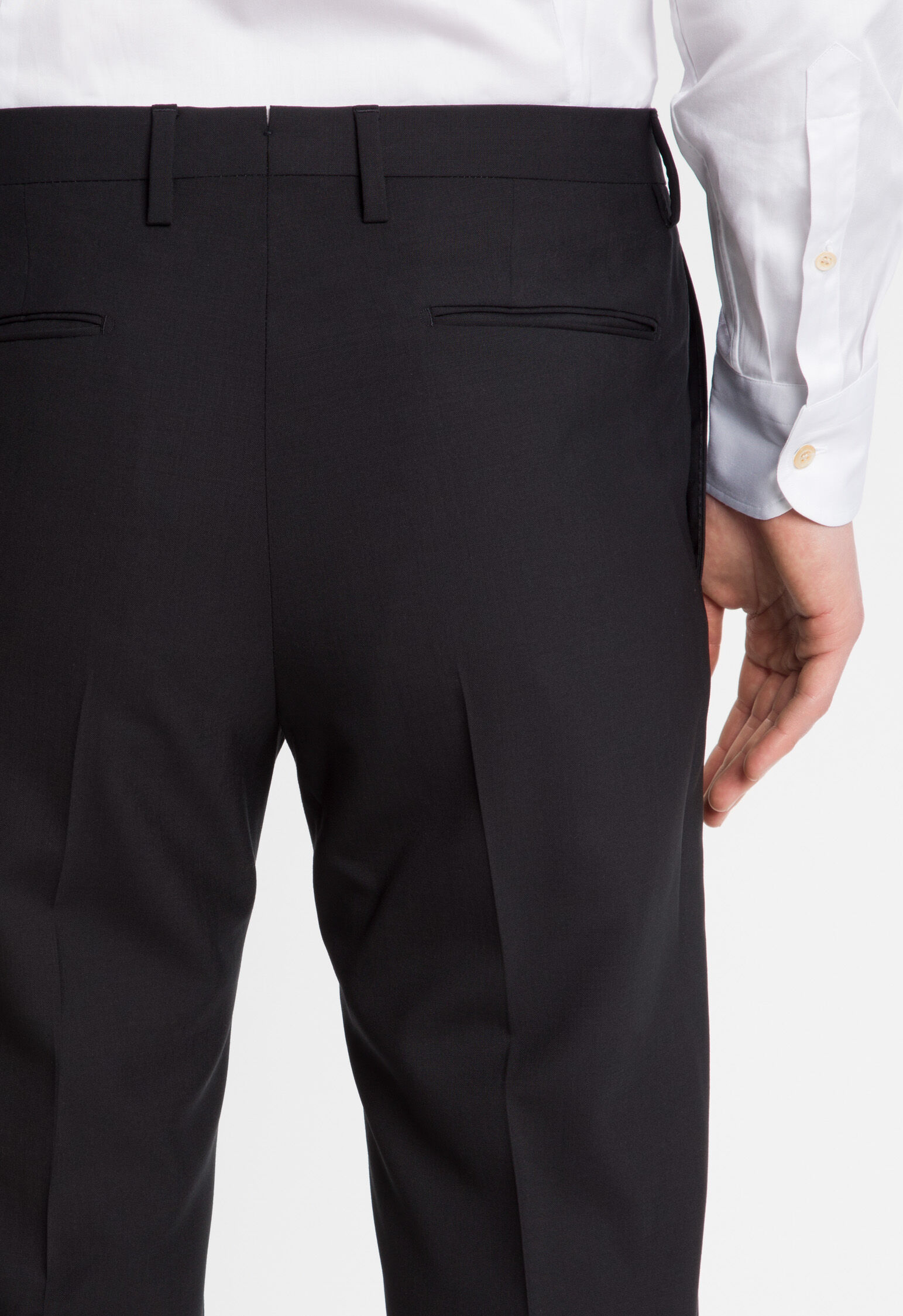 SUITSUPPLY Brescia Trousers Men's UK 38 100% Wool Zip Fly Blue Melange  Classic | eBay