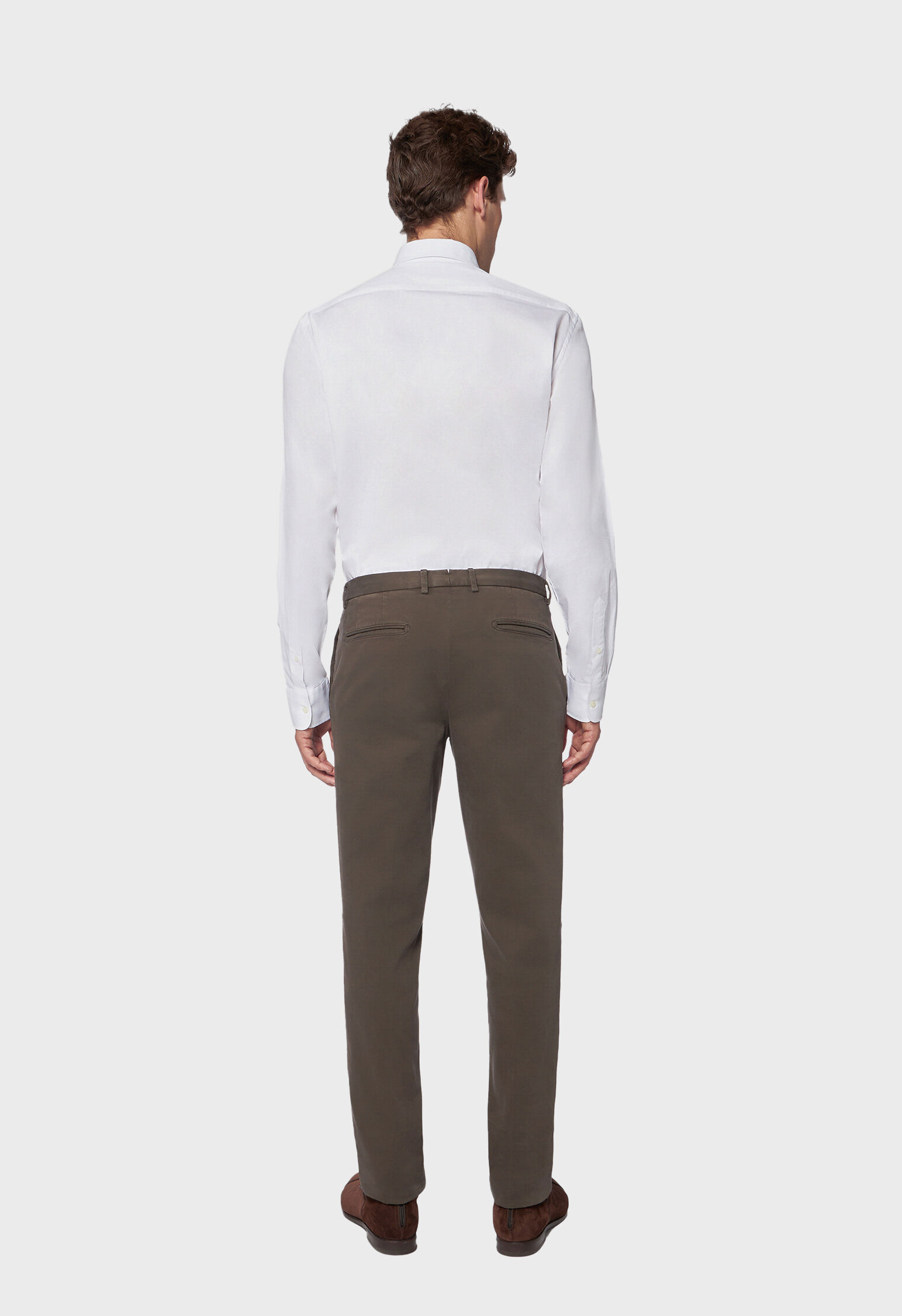 Men's trousers in stretch cotton regular fit chino model Grape Leaf La  Martina | Shop Online