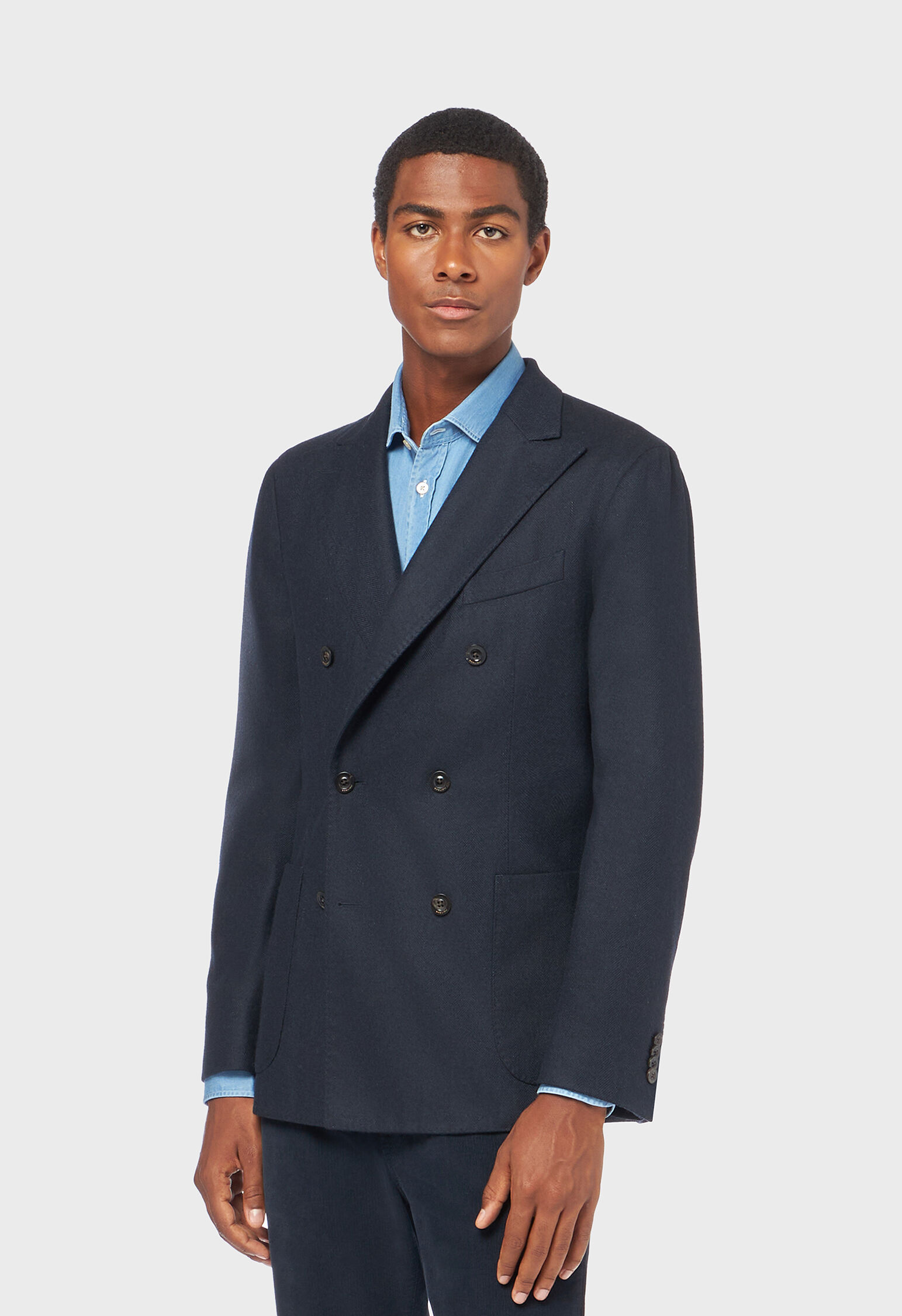 Wool K-Jacket in Blue: Luxury Italian Jackets for Men | Boglioli®