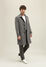 Boglioli Prince of Wales Shetland Duster Coat Grey - Brown OC0113FB4706001800891