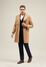 Boglioli Zweireihiger K-Coat-Mantel aus Wolle und Kaschmir Tabak C3501PFB4710001790330