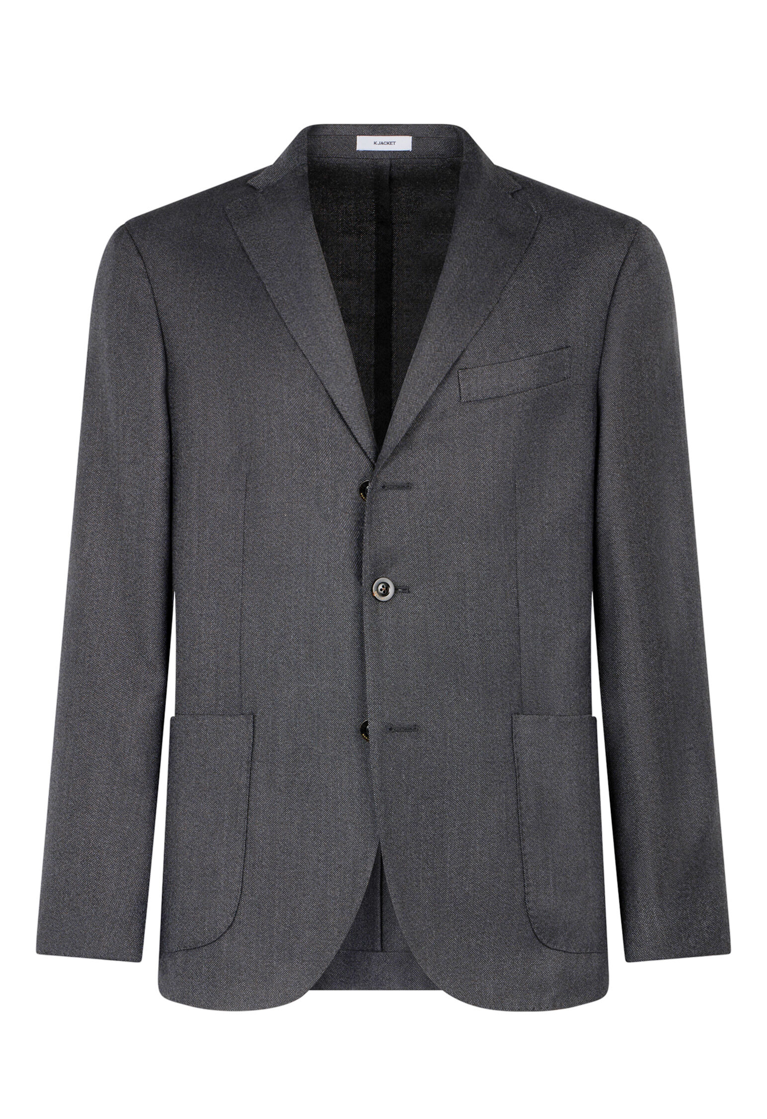 100% virgin wool K-Jacket in Grey: Luxury Italian Jackets | Boglioli®